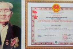 Chân dung Anh hùng Lực lượng vũ trang nhân dân Đinh Môn (A Mét)