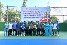 Khối An ninh nhân dân tổ chức Giải quần vợt nhân dịp Lễ 30-4 và 1-5.