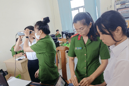 Công an thành phố Kon Tum tổ chức thu nhận hồ sơ căn cước, giấy chứng nhận căn cước