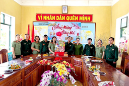 Hội Phụ nữ Công an tỉnh thăm và chúc tết Đồn Biên phòng 701, Hội Liên hiệp phụ nữ tỉnh Kon Tum