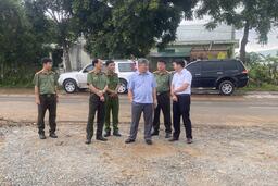 Giám đốc Công an tỉnh Kon Tum kiểm tra tiến độ xây dựng công trình: Cơ sở làm việc Công an huyện Sa Thầy