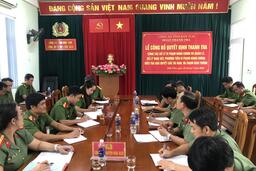 Lễ công bố quyết định thanh tra tại Công an huyện Đăk Glei - tỉnh Kon Tum