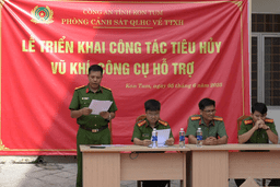 Tiêu huỷ hàng loạt vũ khí thô sơ, công cụ hỗ trợ