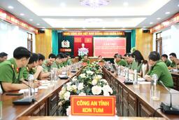 Công an tỉnh Kon Tum và Công an tỉnh Quảng Ngãi làm việc về công tác Cảnh sát cơ động, Thi hành án hình sự và hỗ trợ tư pháp, tạm giữ, tạm giam
