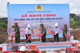 Ngọc Hồi: Khởi công xây dựng Trụ sở làm việc Công an xã Pờ Y, huyện Ngọc Hồi, tỉnh Kon Tum