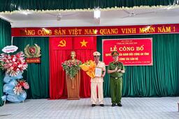 Lễ công bố quyết định bổ nhiệm Phó trưởng Phòng Cảnh sát giao thông