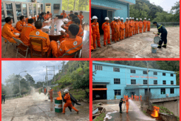 Bồi dưỡng nghiệp vụ phòng cháy, chữa cháy và cứu nạn, cứu hộ cho lực lượng phòng cháy, chữa cháy cơ sở thuộc nhà máy Thủy điện Đăk Pône và nhà máy Thủy điện Thượng Kon Tum