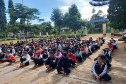 Công an xã Ngọk Réo, huyện Đăk Hà đẩy mạnh phát động phong trào tại cơ sở