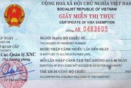 Điểm mới liên quan đến các trường hợp được miễn thị thực tại Việt Nam