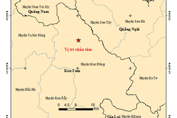 Tám trận động đất liên tiếp ở Kon Plông