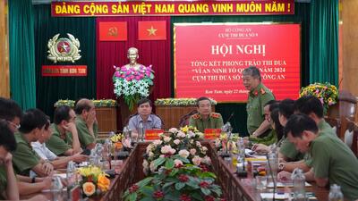 Hội nghị tổng kết phong trào thi đua “Vì ANTQ” năm 2024 - Cụm thi đua số 9, Bộ Công an