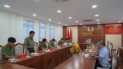 Hội nghị kiểm điểm tập thể, cá nhân các đồng chí Uỷ viên Ban Thường vụ Đảng ủy Công an tỉnh năm 2024