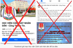Cảnh báo giả mạo trang fanpage Học viện Cảnh sát nhân dân để lừa đảo