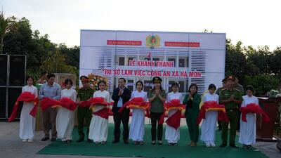 Khánh thành trụ sở làm việc Công an xã Hà Mòn, huyện Đăk Hà thuộc Công an tỉnh Kon Tum